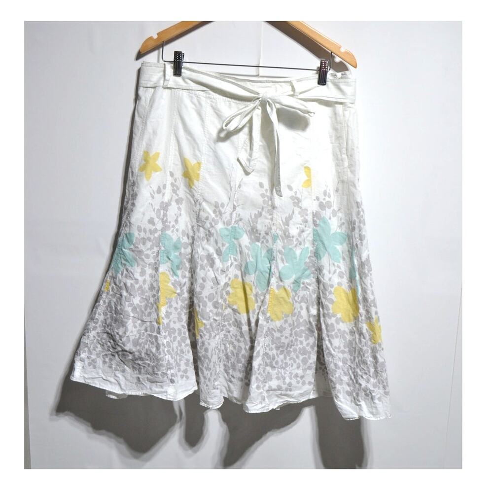 JH Collectibles Flowy Floral Midi Skirt Size 14